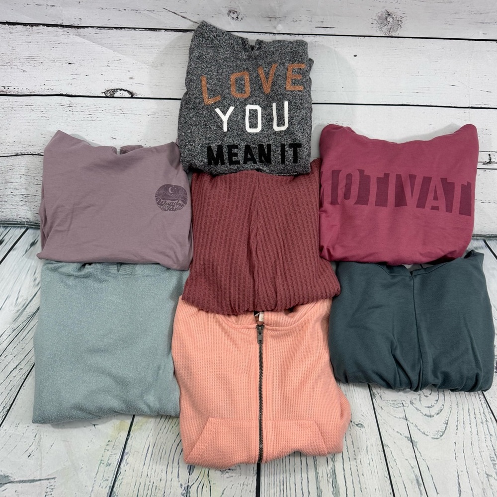 Graphic and Solid Color Sweatshirts Bundle
